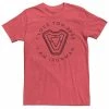 Licensed Character Men's Marvel Iron Man's Heart Tee Red Heather -Licensed Character Shop unnamed file 32794