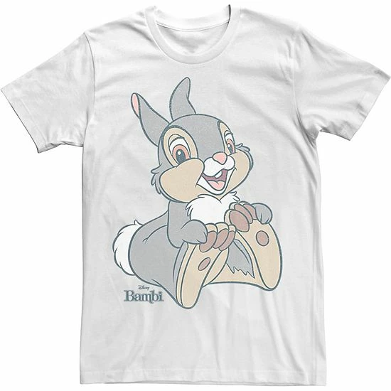 Licensed Character Men's Disney Bambi Thumper Big Portrait Tee Natural 5 Licensed Character Men's Disney Bambi Thumper Big Portrait Tee Natural - Image 3