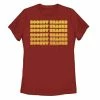 Licensed Character Juniors' Scooby-Doo Scooby Snacks Text Stack Tee Red -Licensed Character Shop unnamed file 32809