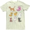 Licensed Character Men's Disney Mickey And Friends Cats Portraits Tee Natural