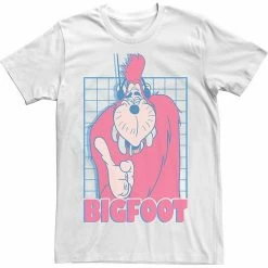 Licensed Character Men's Disney A Goofy Movie Bigfoot Grid Tee White -Licensed Character Shop unnamed file 32820