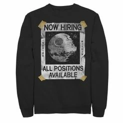 Licensed Character Men's Star Wars Now Hiring On The Death Star Sweatshirt Navy -Licensed Character Shop unnamed file 32841