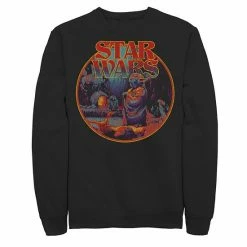 Licensed Character Men's Star Wars 70's Styler Circle Portrait Logo Sweatshirt Navy -Licensed Character Shop unnamed file 32844