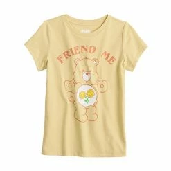 Licensed Character Girls 7-16 Care Bears "Friend Me" Sunflower Graphic Tee