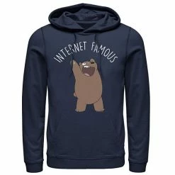 Licensed Character Men's Cartoon Network We Bare Bears Internet Famous Hoodie Charcoal Heather -Licensed Character Shop unnamed file 32926