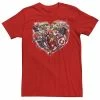 Licensed Character Men's Marvel Avengers Heart Shape Group Shot Tee Royal -Licensed Character Shop unnamed file 32934