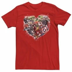 Licensed Character Men's Marvel Avengers Heart Shape Group Shot Tee Royal -Licensed Character Shop unnamed file 32936