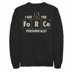 Licensed Character Men's Star Wars Vader Use Force Periodically Sweatshirt Black -Licensed Character Shop unnamed file 32945