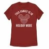 Licensed Character Juniors' Disney's Mickey Christmas Family Holiday Mode Tee -Licensed Character Shop unnamed file 3295