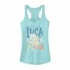 Licensed Character Disney / Pixar's Luca Group Shot Juniors' Tank Top White Heather -Licensed Character Shop unnamed file 32955