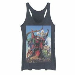 Licensed Character Juniors' DC Comics Prideful Women Poster Tank Top Black Heather -Licensed Character Shop unnamed file 32963
