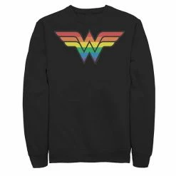 Licensed Character Men's Wonder Woman Rainbow Striped Logo Sweatshirt White 6 Licensed Character Men's Wonder Woman Rainbow Striped Logo Sweatshirt White -Licensed Character Shop unnamed file 32965