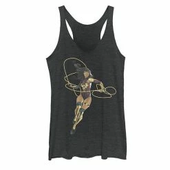 Licensed Character Juniors' Justice League Wonder Woman Future State Hero Tank Black Heather