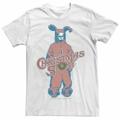 Licensed Character Men's Christmas Story Pink Nightmare Tee White -Licensed Character Shop unnamed file 3298