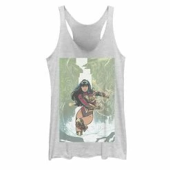 Licensed Character Juniors' Justice League Wonder Woman Future Amazon State Poster Tank White Heather -Licensed Character Shop unnamed file 32984