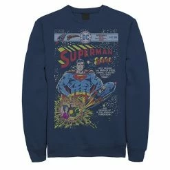 Licensed Character Men's DC Comics Superman 2001 Comic Book Cover Sweatshirt Black -Licensed Character Shop unnamed file 33005