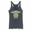 Licensed Character Juniors' Star Wars The Mandalorian The Child Hidden Face Portrait Tank Top Black Heather -Licensed Character Shop unnamed file 33024