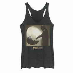 Licensed Character Juniors' Star Wars The Mandalorian The Child Scene Tank Top Navy Heather -Licensed Character Shop unnamed file 33029