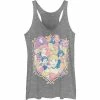 Licensed Character Juniors' Disney Princess Pastel Group Shield Logo Tank Top Royal Heather -Licensed Character Shop unnamed file 33038