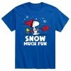 Licensed Character Men's Peanuts Snoopy "Snow Much Fun" Tee Charcoal -Licensed Character Shop unnamed file 3304
