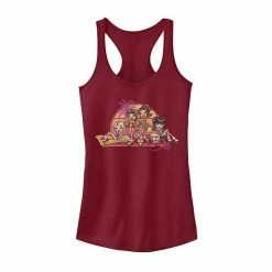 Licensed Character Juniors' Bratz Sunset Beach Group Shot Tank Top Scarlet