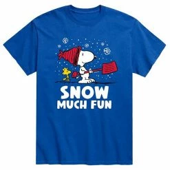 Licensed Character Men's Peanuts Snoopy "Snow Much Fun" Tee Charcoal -Licensed Character Shop unnamed file 3306