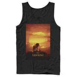 Licensed Character Men's Disney The Lion King Pride Rock Live Action Movie Poster Tank Black -Licensed Character Shop unnamed file 33077