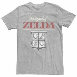Licensed Character Men's Nintendo The Legend Of Zelda Original Box Art Logo Tee Athletic Heather -Licensed Character Shop unnamed file 33090