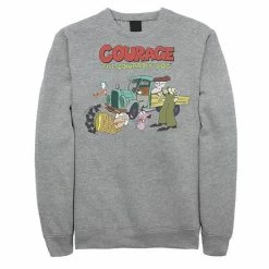 Licensed Character Men's Courage The Cowardly Dog Scene Logo Sweatshirt White -Licensed Character Shop unnamed file 33119