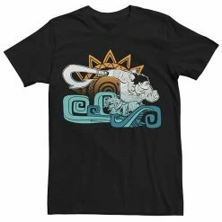 Licensed Character Men's Disney Moana Maui Geometric Pattern Portrait Tee Royal