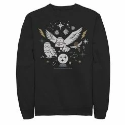 Licensed Character Men's Harry Potter Christmas Winter Owls Sweatshirt Navy -Licensed Character Shop unnamed file 33140