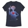 Licensed Character Juniors' E.T. Terrestrial Universe Silhouette Heart Tee Red -Licensed Character Shop unnamed file 33167