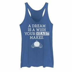 Licensed Character Disney's Cinderella Juniors' Dream Quote Carriage Graphic Tank Purp Heath -Licensed Character Shop unnamed file 33177