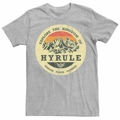 Licensed Character Men's The Legend Of Zelda "Explore The Kingdom Of Hyrule" Distressed Portrait Tee Black -Licensed Character Shop unnamed file 33202