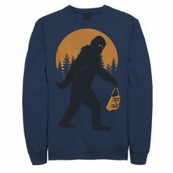 Licensed Character Mens Bigfoot Trick Or Treat Bag Halloween Sweatshirt Navy -Licensed Character Shop unnamed file 33205