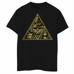Licensed Character Boys 8-20 Nintendo Zelda Trifecta Group Shot Crest Shield Graphic Tee Black -Licensed Character Shop unnamed file 33220