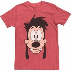 Licensed Character Men's Disney A Goofy Movie Max Big Face Tee Red Heather -Licensed Character Shop unnamed file 33226