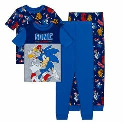 Licensed Character Boys 8-20 Sonic 4-Piece Pajama Set