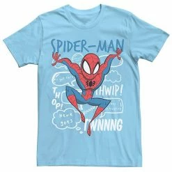 Licensed Character Men's Marvel's Spider-Man Doodle Speech Bubbles Tee Athletic Heather -Licensed Character Shop unnamed file 33230