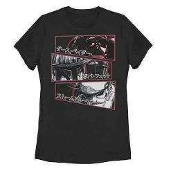 Licensed Character Juniors' Star Wars: Visions Stacked Panel Poster Tee White -Licensed Character Shop unnamed file 33232