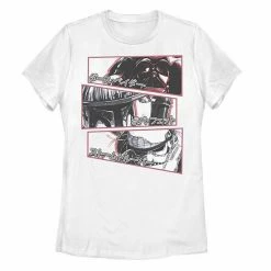 Licensed Character Juniors' Star Wars: Visions Stacked Panel Poster Tee White -Licensed Character Shop unnamed file 33233