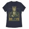 Licensed Character Juniors' Marvel Loki BeLIEve Portrait Tee Navy -Licensed Character Shop unnamed file 33243