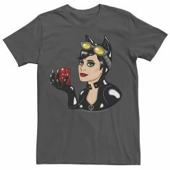 Licensed Character Men's DC Fandome Catwoman Cat Burglar Portrait Tee Charcoal -Licensed Character Shop unnamed file 33253