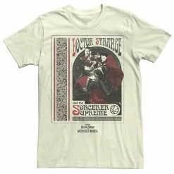 Licensed Character Men's Marvel Doctor Strange Movie 2 Sorcerer Supreme Groupshot Tee White