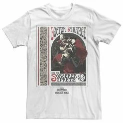Licensed Character Men's Marvel Doctor Strange Movie 2 Sorcerer Supreme Groupshot Tee White -Licensed Character Shop unnamed file 33266