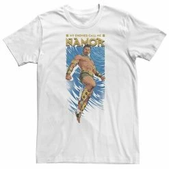 Licensed Character Men's Marvel Wakanda Forever My Enemies Call Me Namor Animated Portrait Tee Light Blue -Licensed Character Shop unnamed file 33272