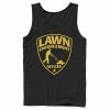 Licensed Character Men's Lawn Enforcement Officer Dad Father's Day Tank Black -Licensed Character Shop unnamed file 33286