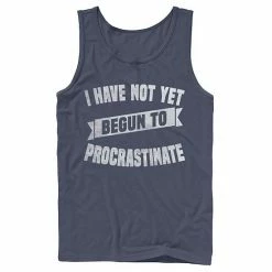 Licensed Character Men's I Have Not Yet Begun To Procrastinate Tank Navy -Licensed Character Shop unnamed file 33295