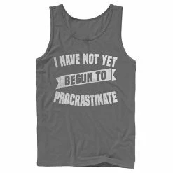 Licensed Character Men's I Have Not Yet Begun To Procrastinate Tank Navy -Licensed Character Shop unnamed file 33297