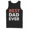 Licensed Character Men's Father's Day Best Dad Ever Status Tank Black -Licensed Character Shop unnamed file 33302